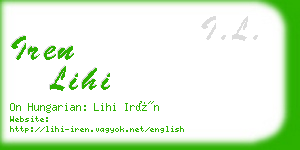 iren lihi business card